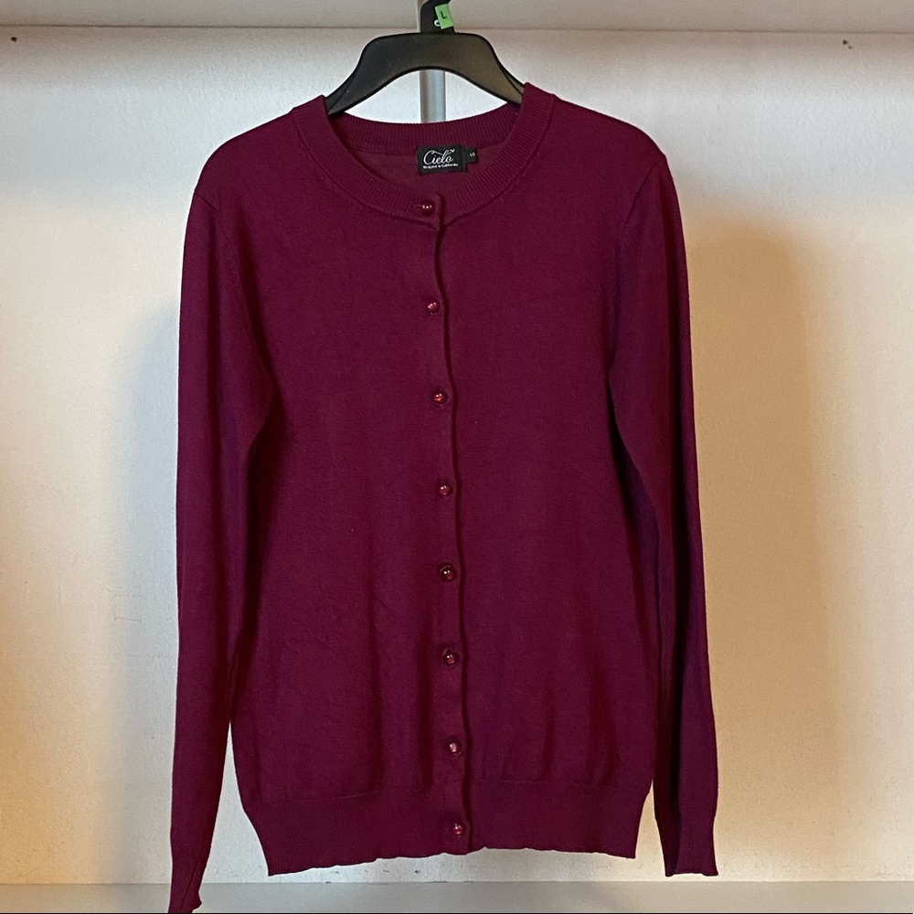 Purple/Maroon cardigan